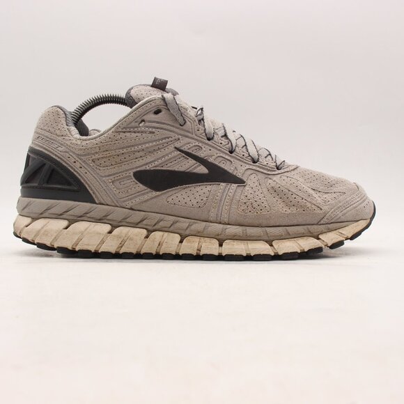 Brooks Beast 16 Men's 9 D Shoes Gray Walking Suede Comfort Sneaker 1102511D153 - Picture 1 of 10